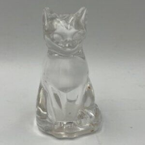 Gorham Crystal Sitting Cat Salt Shaker